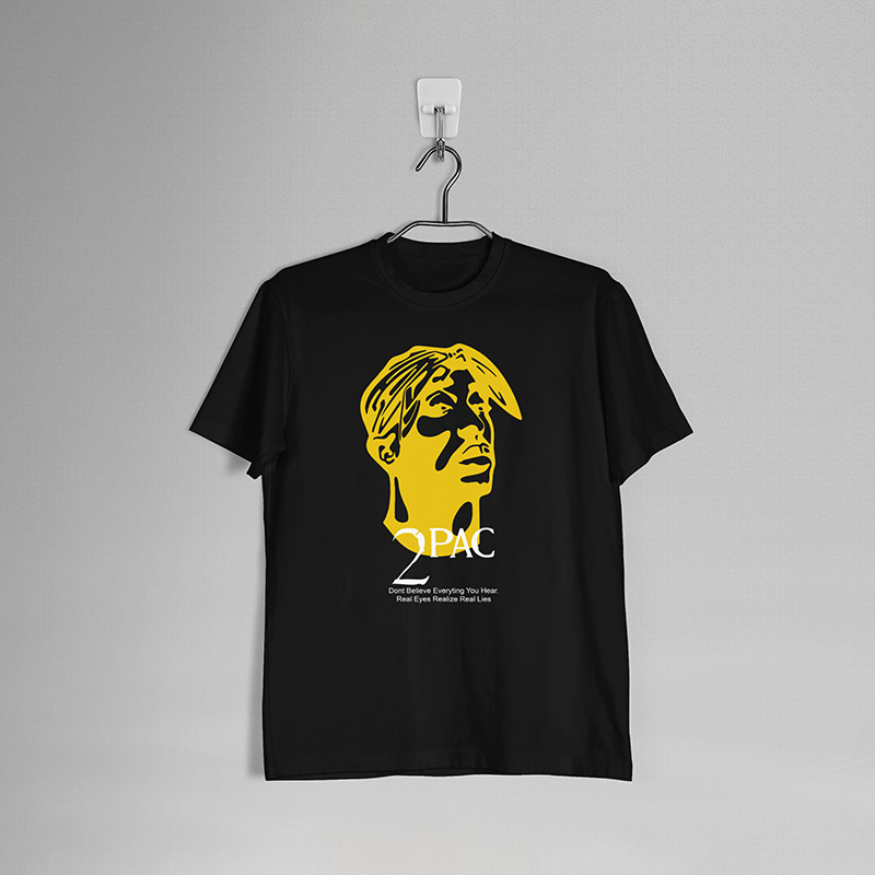 2pac-web تیشرت اورسایز طرح توپاک - Image 1
