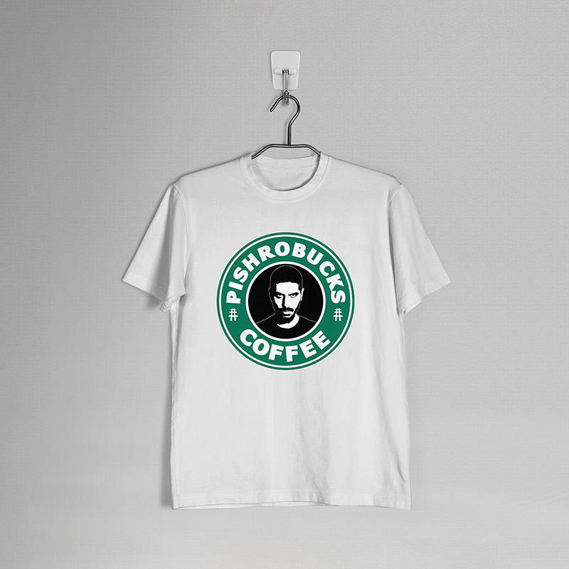 pishrobucks-web تیشرت اورسایز طرح پیشروباکس - Image 1