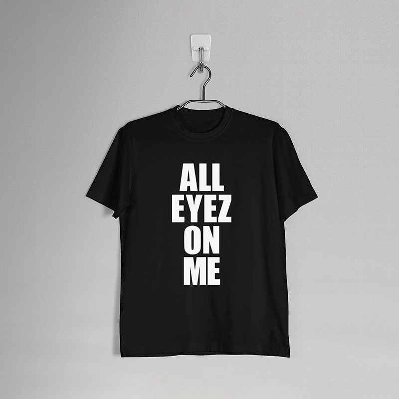 all-web تیشرت اورسایز طرح ALL EYES ON ME - Image 1