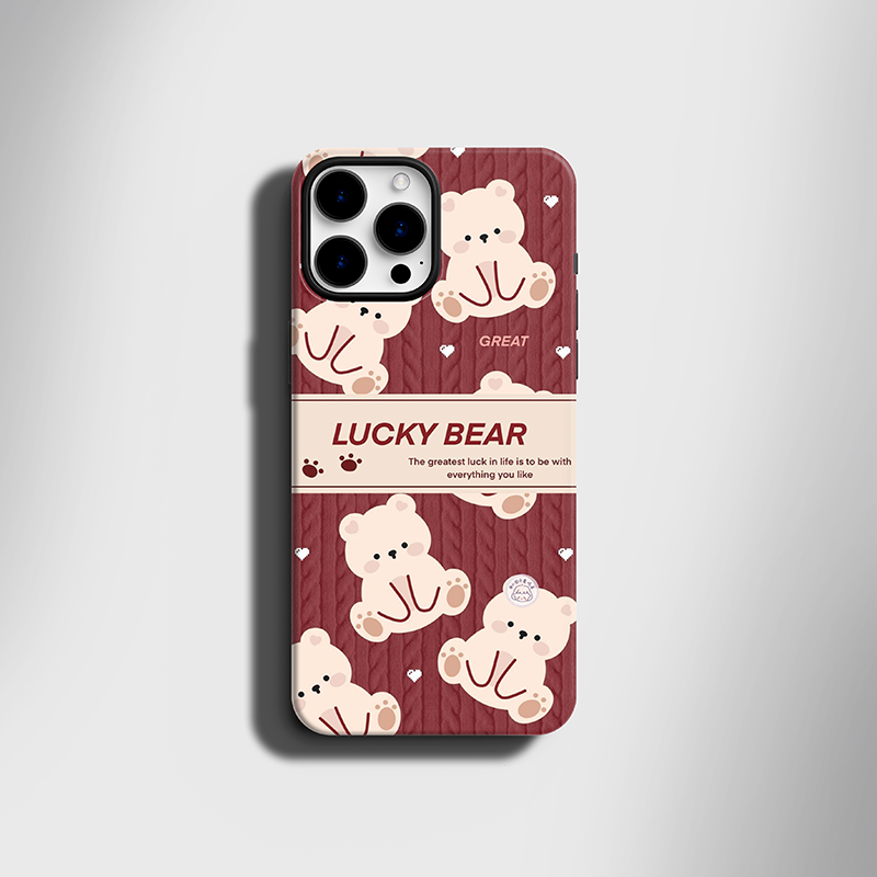t153-bear قاب موبایل طرح خرسی - Image 1