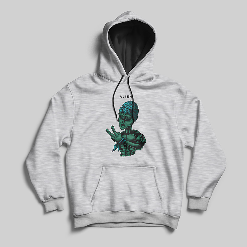 alien-web هودی اسپان طرح ALIEN - Image 1